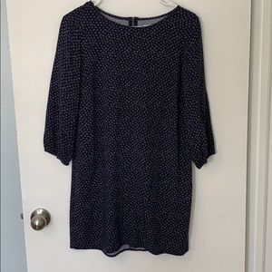 Navy 3/4 sleeve dress